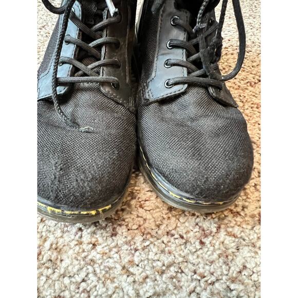Dr. Martens Junior Combs Extra Tough Poly Casual Boots, Canvas, Size 4, Black - Picture 6 of 8
